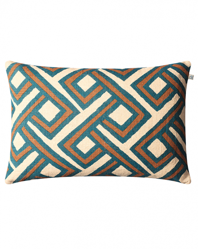 Lanka - Lt. Beige/Palace Blue/Taupe in the group Cushions / Style / Decorative Pillows at Chhatwal & Jonsson (ZCC040251-16B)
