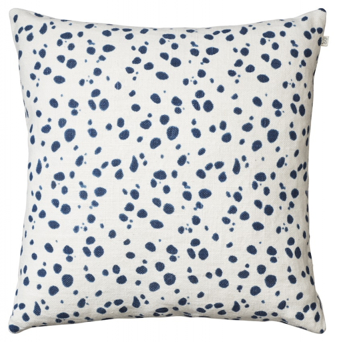 Tiger Dot - Off White/Blue in the group Cushions / Linen Cushion Covers at Chhatwal & Jonsson (ZCC060144-5)
