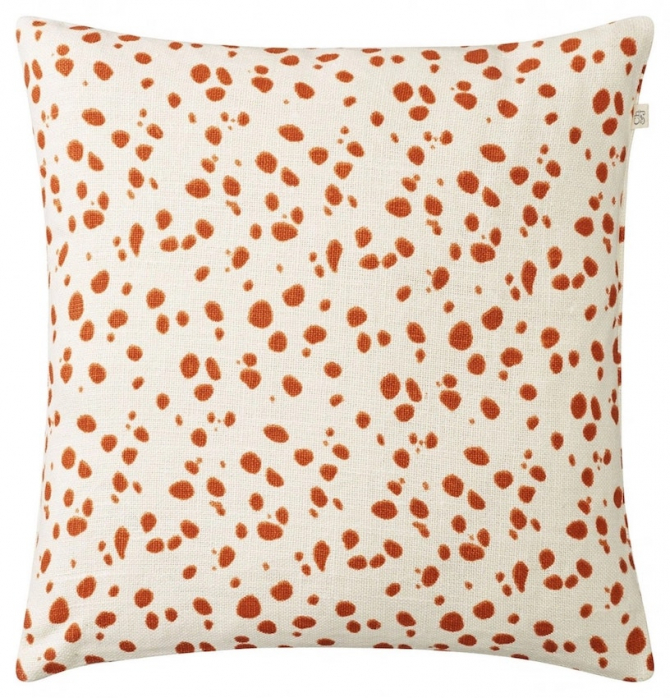 Tiger Dot - Off White/Jaffa Orange in the group Cushions / Linen Cushion Covers at Chhatwal & Jonsson (ZCC060160-6)