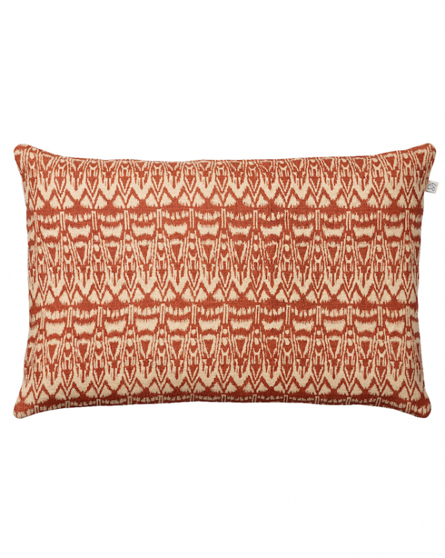 Ikat - Lt. Beige/Rust in the group Cushions / Linen Cushion Covers at Chhatwal & Jonsson (ZCC110267-14B)