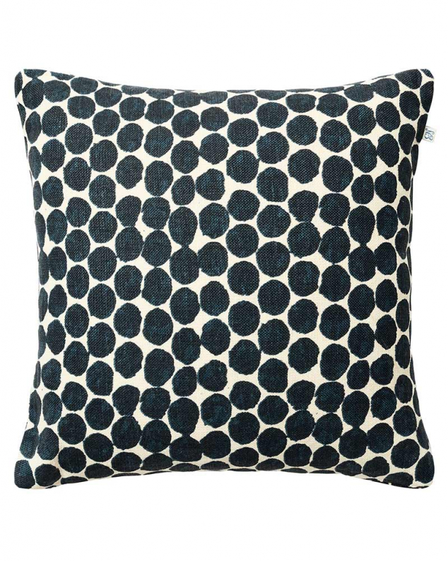Dot Ari - Off White/Blue in the group Cushions / Linen Cushion Covers at Chhatwal & Jonsson (ZCC200144-11)