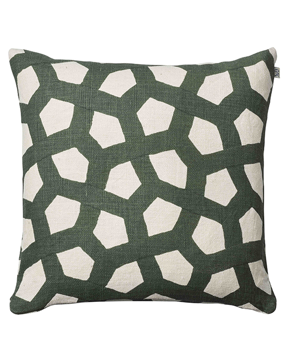 Meera - Off White/Green in the group Cushions / Linen Cushion Covers at Chhatwal & Jonsson (ZCC280170-12)