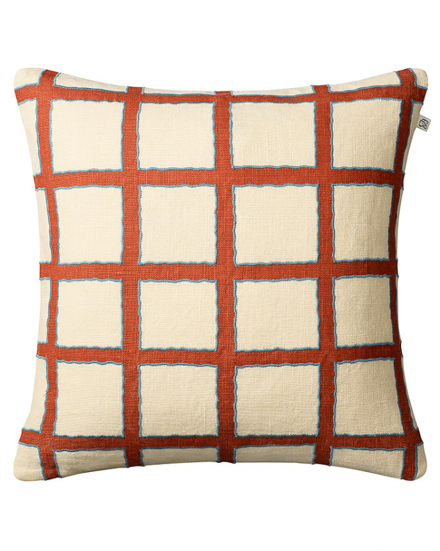 Amar - Lt. Beige/Apricot/Heaven Blue in the group Cushions / Embroidered Cushion Covers at Chhatwal & Jonsson (ZCC410161-17B)