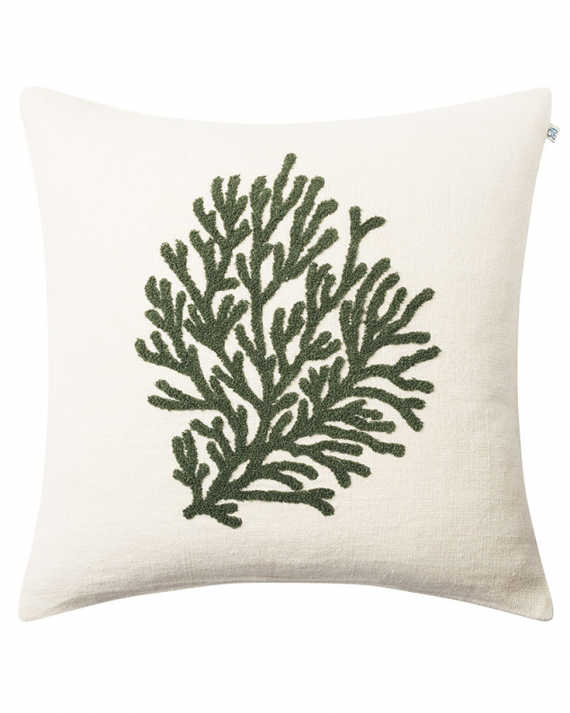 Coral - Off White/Cactus Green in the group Cushions / Style / Decorative Pillows at Chhatwal & Jonsson (ZCC500172-21)