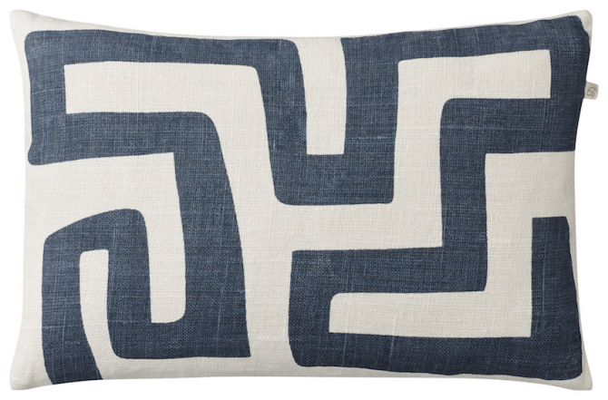 Nagra - Off White/Blue in the group Cushions / Linen Cushion Covers at Chhatwal & Jonsson (ZCC580244-7)