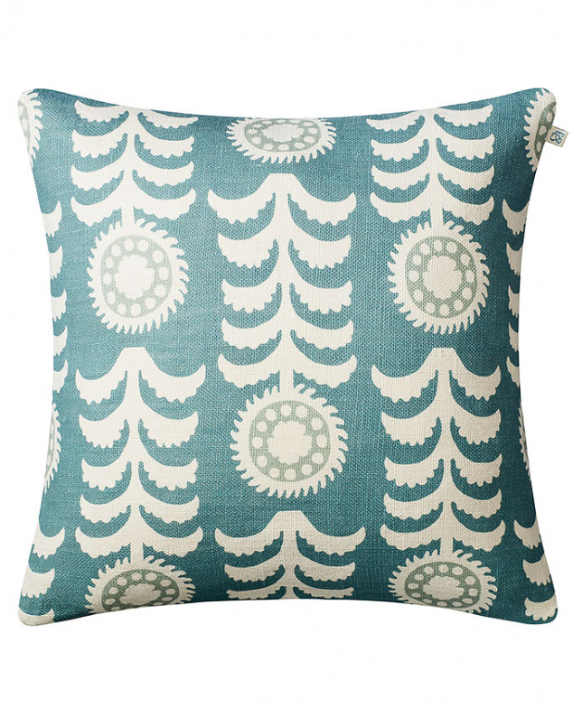 Alok - Off White/Heaven Blue/Aqua in the group Cushions / Linen Cushion Covers at Chhatwal & Jonsson (ZCC620150-17)