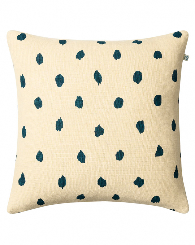Yash - Lt. Beige/Palace Blue in the group Cushions / Linen Cushion Covers at Chhatwal & Jonsson (ZCC640151-18B)