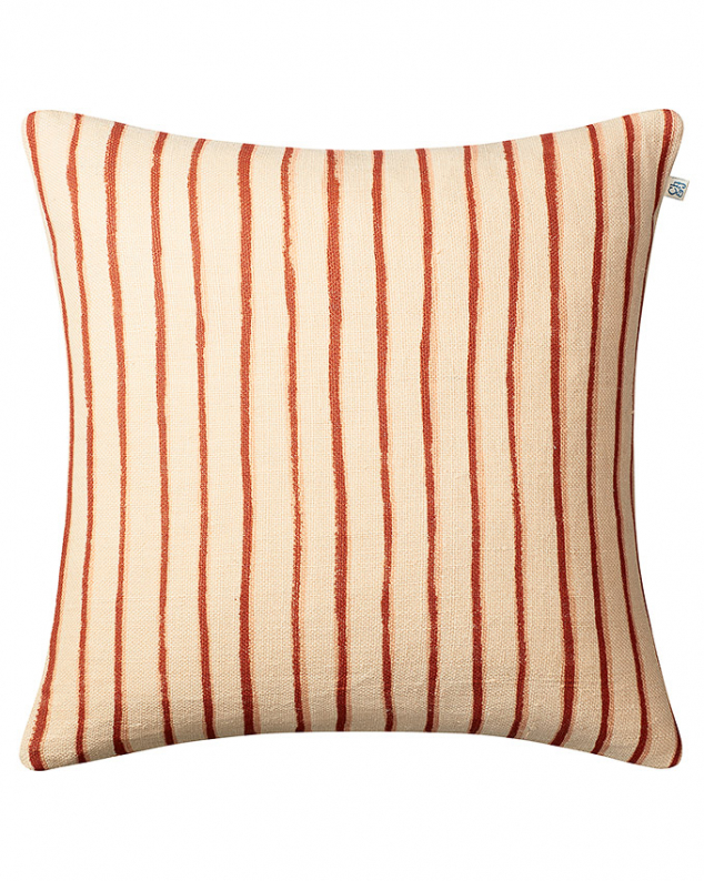 Jaipur Stripe - Lt. Beige/Apricot/Rose in the group Cushions / Linen Cushion Covers at Chhatwal & Jonsson (ZCC670161-17B)