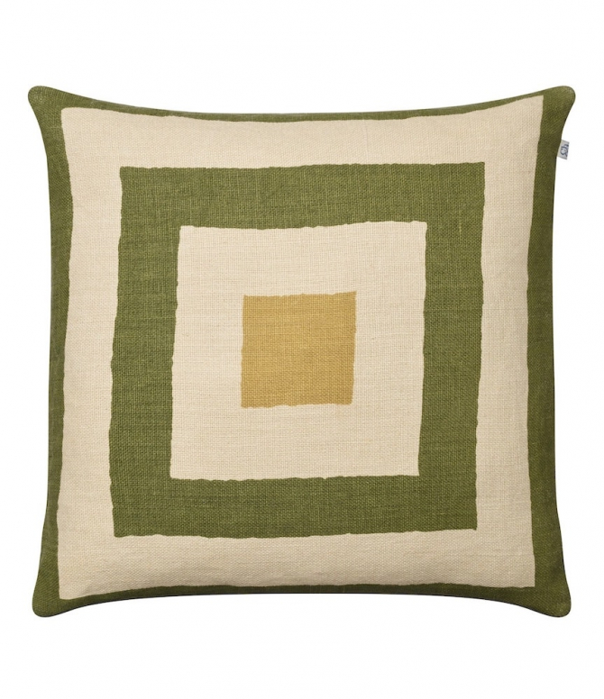 Shillong - Cactus Green/Lt. Beige/Spicy Yellow in the group Cushions / Linen Cushion Covers at Chhatwal & Jonsson (ZCC680172-13B)