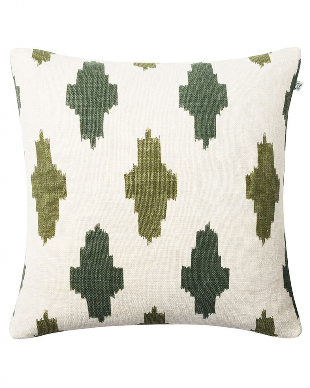 Ikat Agra - Off White/Green/Cactus Green in the group Cushions / Colour / Green at Chhatwal & Jonsson (ZCC700172-21)