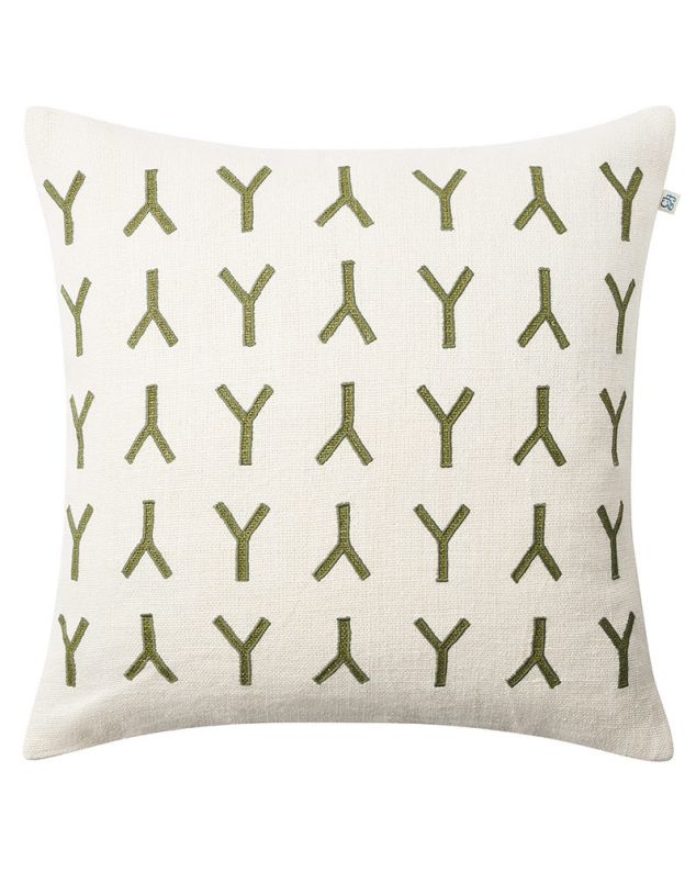 Divan - Off White/Cactus Green in the group Cushions / Colour / White at Chhatwal & Jonsson (ZCC760172-21)