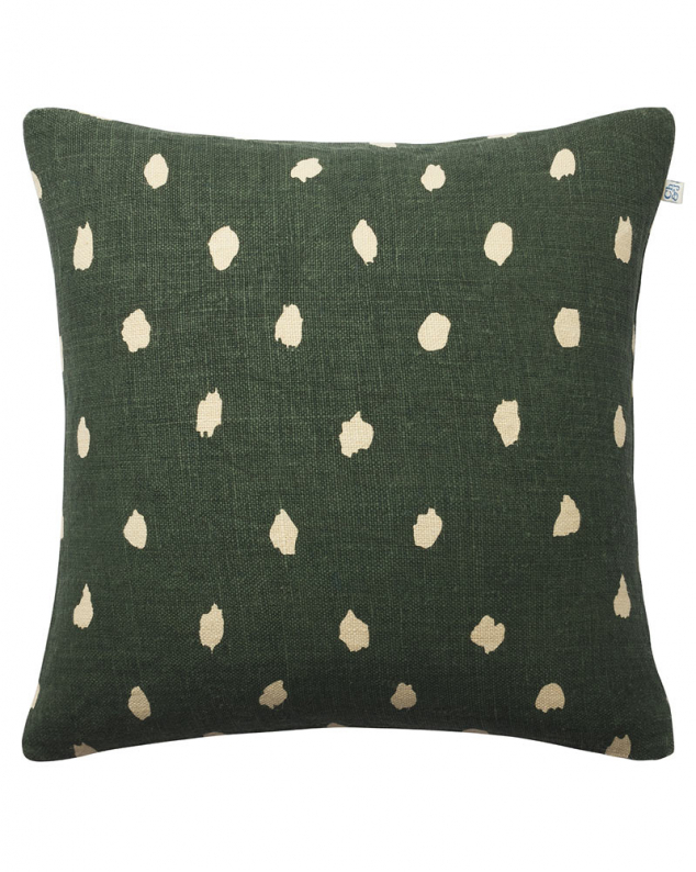 Yash - Green/Lt. Beige in the group Cushions / Linen Cushion Covers at Chhatwal & Jonsson (ZCC770170-20B)