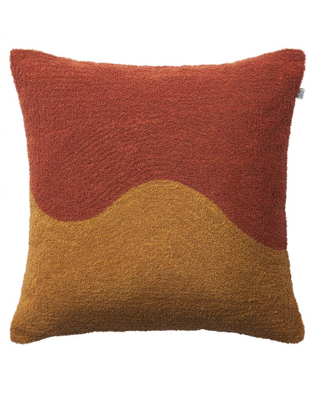 Yogi - Terracotta/Masala Yellow in the group Cushions / Embroidered Cushion Covers at Chhatwal & Jonsson (ZCC810168-20)