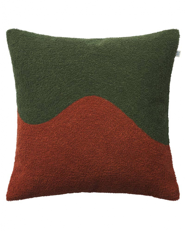 Yogi - Forest Green/Terracotta in the group Cushions / Embroidered Cushion Covers at Chhatwal & Jonsson (ZCC810173-20)