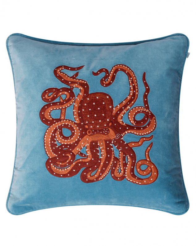 Octopus - Heaven Blue/Orange/Rose in the group Cushions / Style / Decorative Pillows at Chhatwal & Jonsson (ZCC850150-15V)