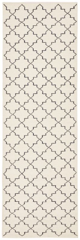 New Geometric - Off White/Navy in the group Rugs / Colour / White at Chhatwal & Jonsson (ZDH222245-1)