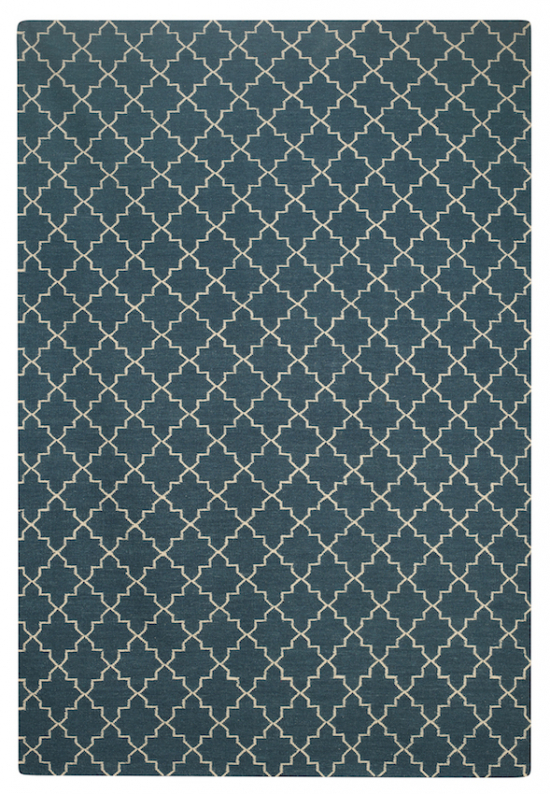 New Geometric - Blue Melange/Off White in the group Rugs / Colour / Colourful Rugs at Chhatwal & Jonsson (ZDH222246-2)