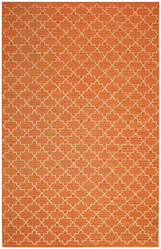 New Geometric - Orange Melange/Off White in the group Rugs / Colour / Colourful Rugs at Chhatwal & Jonsson (ZDH222264-3)
