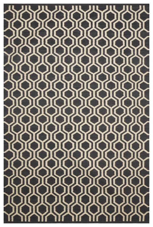 Varanasi - Dark Grey/Off White in the group Rugs / Colour / Colourful Rugs at Chhatwal & Jonsson (ZDH262215-6)