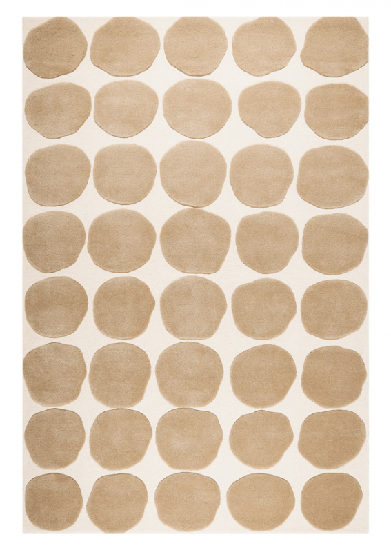 Dots 2 Levels - Light Khaki/Light Beige in the group Rugs / Colour / White at Chhatwal & Jonsson (ZDH352211-18)