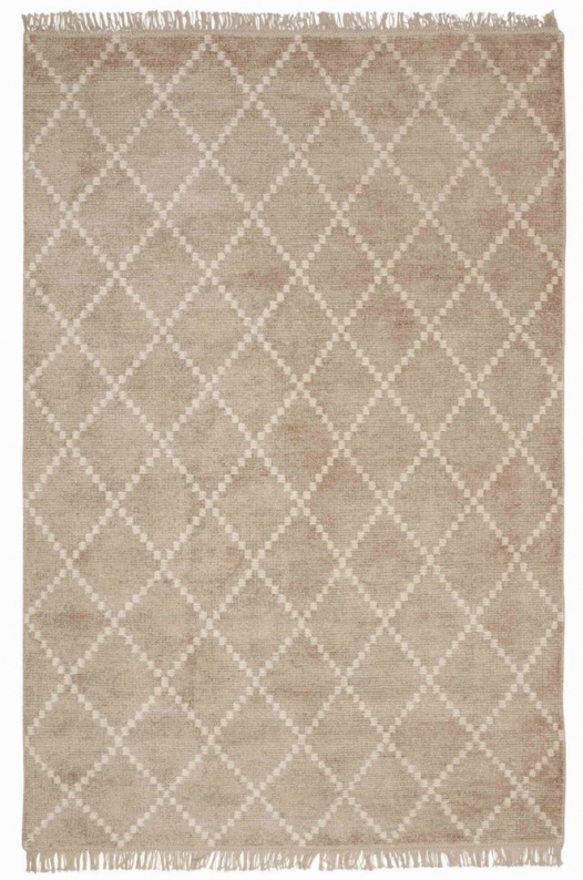 Kochi - Beige/White in the group Rugs / Bamboo Silk Rugs at Chhatwal & Jonsson (ZDH422212-11)