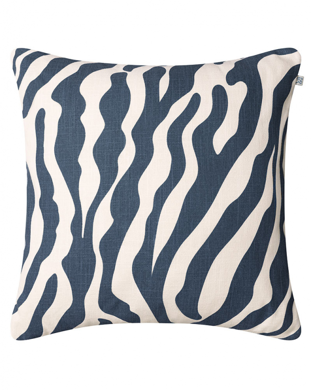 Outdoor cushion Zebra Blue/Off White