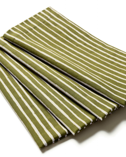 Stripe Vivan - Cactus Green/Off White