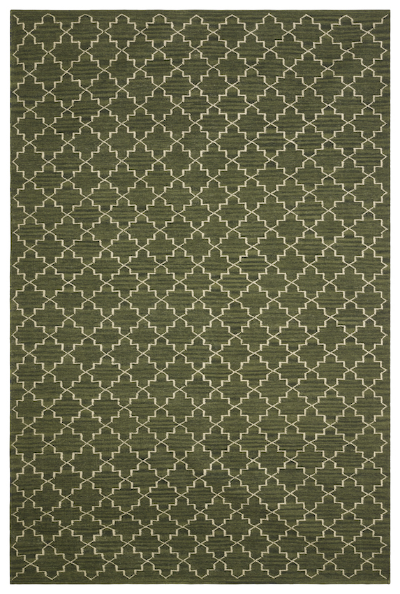 Chhatwal & Jonsson Dots 2 Level Rug / Cactus Green 180x270 cm - Tufted Rugs Wool Light Khaki - DH352272-21