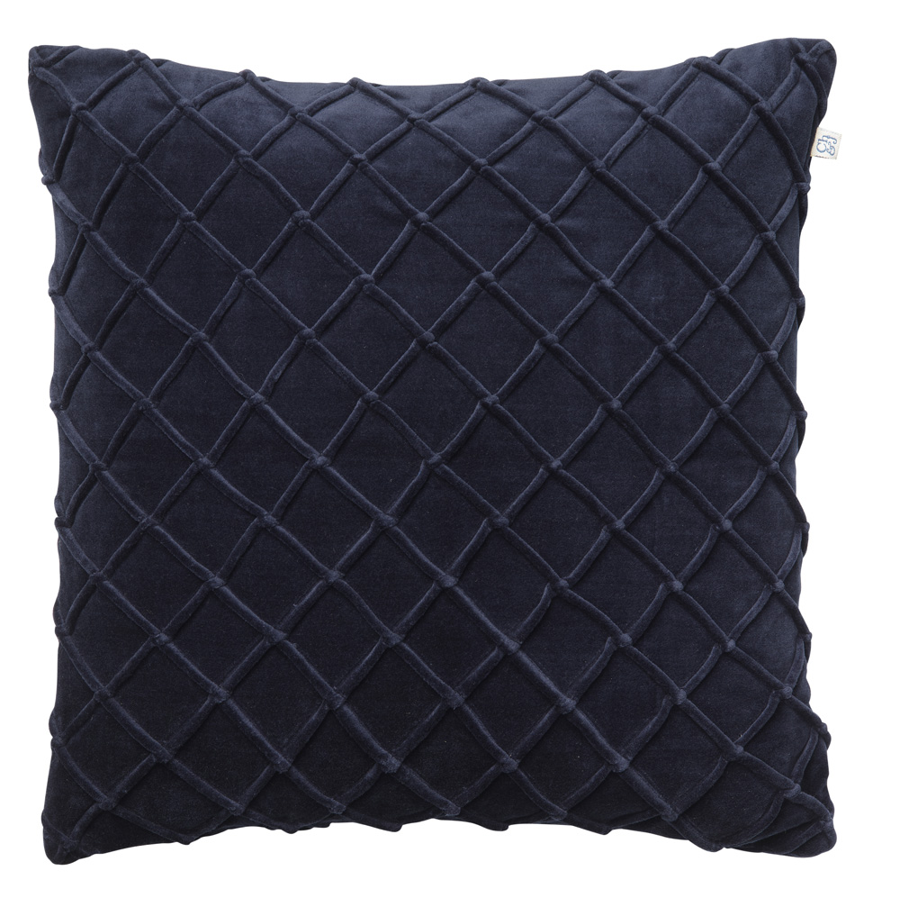 Deva - Navy in the group Cushions / Velvet Cushion Covers at Chhatwal ...