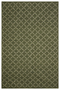 New Geometric - Green Melange/Off White