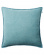 Plain blue linen cushion cover