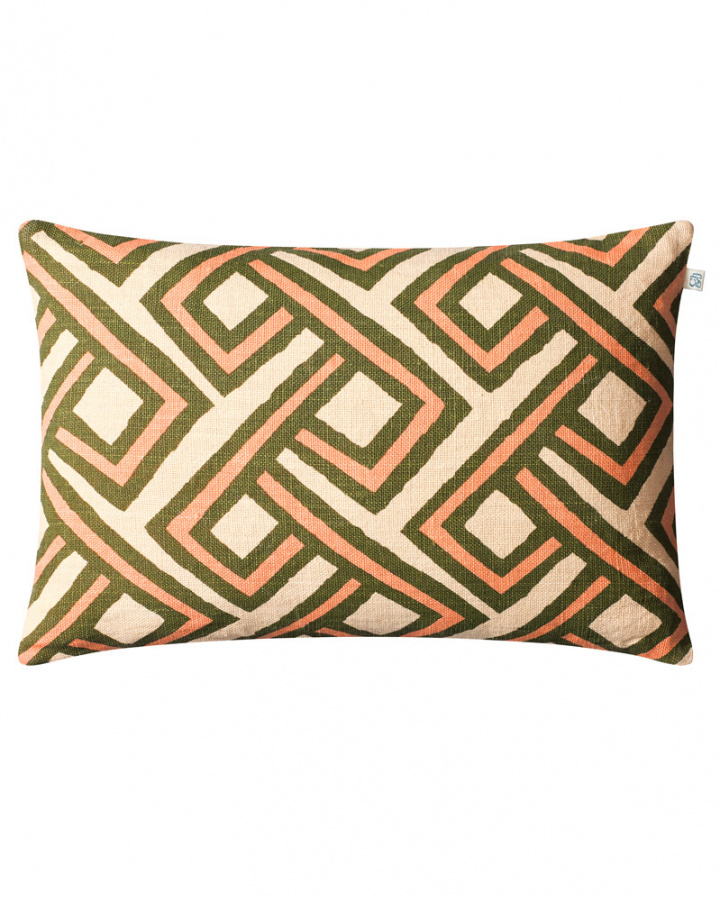 Lanka - Lt. Beige/Cactus Green/Rose in the group Cushions / Style / Decorative Cushions at Chhatwal & Jonsson (ZCC040272-16B)