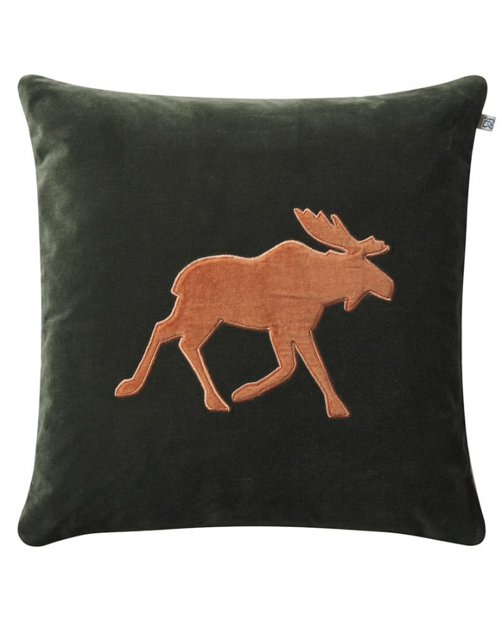 Moose - Forest Green/Terracotta in the group Cushions / Style / Christmas Cushions at Chhatwal & Jonsson (ZCC120173-24V)