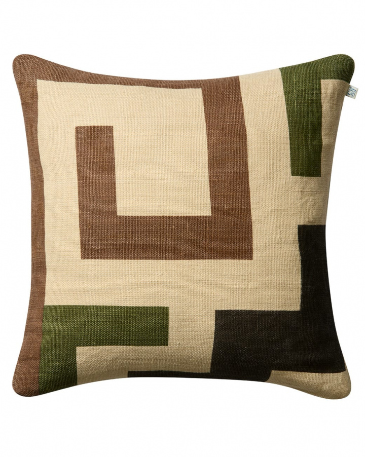Aman - Taupe/Cactus Green/Brown in the group Cushions / Style / Decorative Cushions at Chhatwal & Jonsson (ZCC190109-26B)