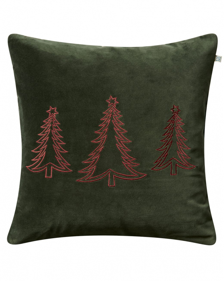 Pine Tree - Forest Green in the group Cushions / Style / Christmas Cushions at Chhatwal & Jonsson (ZCC220173-26V)