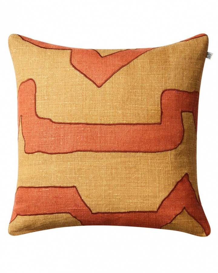 Sikkim - Apricot Orange/Khaki in the group Cushions / Cushion Covers / Linen cushion covers at Chhatwal & Jonsson (ZCC320161-25)