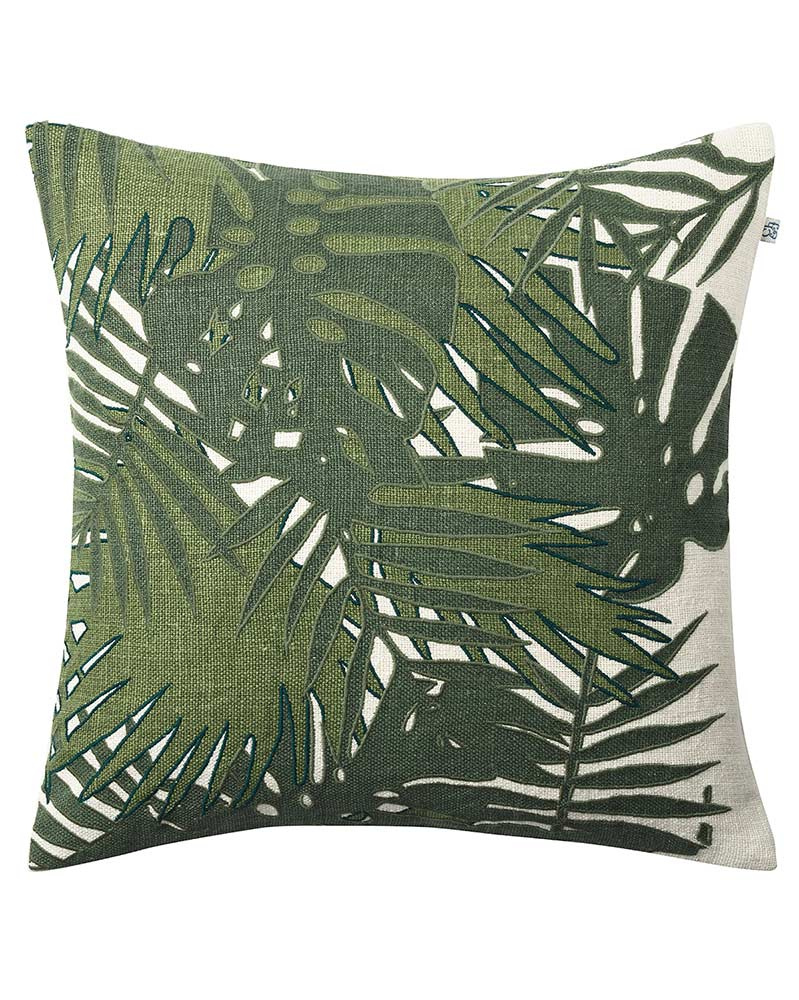 Green cushion cover Palm 50x50 cm Chhatwal Jonsson