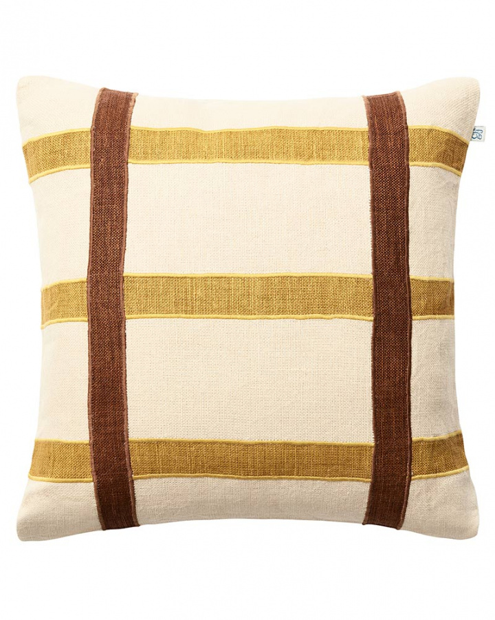 Kiran - Spicy Yellow/Taupe in the group Cushions / Style / Decorative Cushions at Chhatwal & Jonsson (ZCC470134-22B)