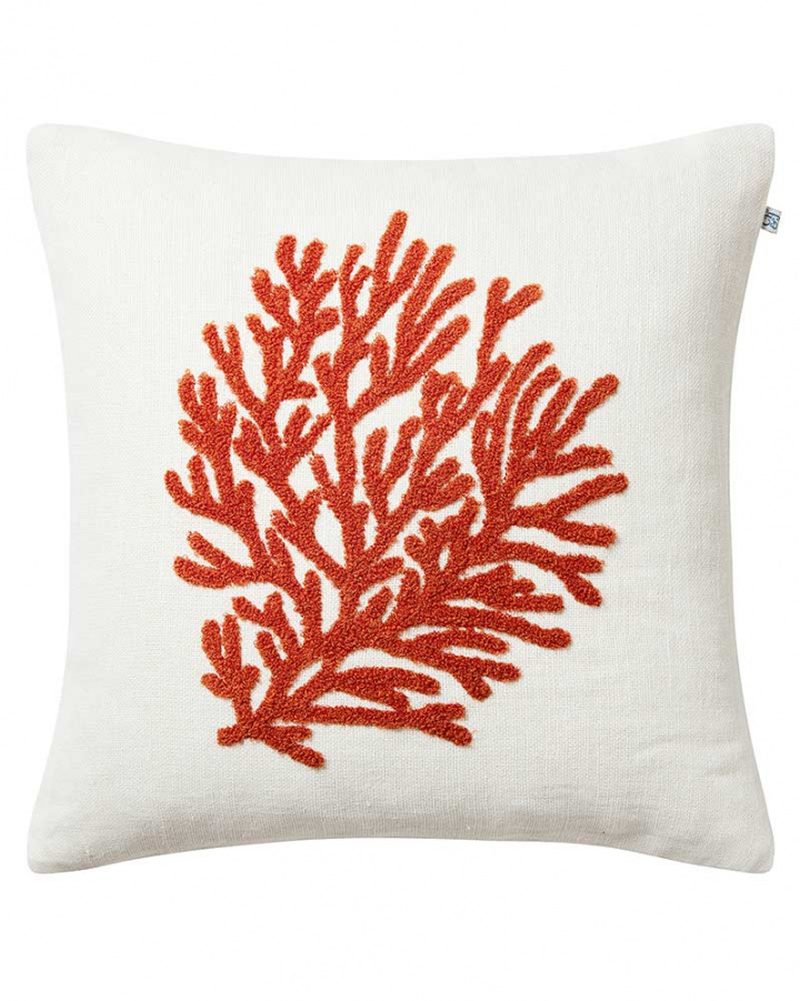 Coral - Off White/Orange in the group Cushions / Style / Decorative Cushions at Chhatwal & Jonsson (ZCC500160-23)