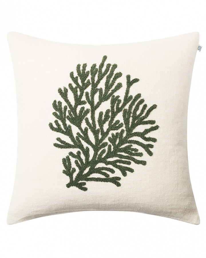 Coral - Off White/Cactus Green in the group Cushions / Style / Boucl� at Chhatwal & Jonsson (ZCC500172-21)