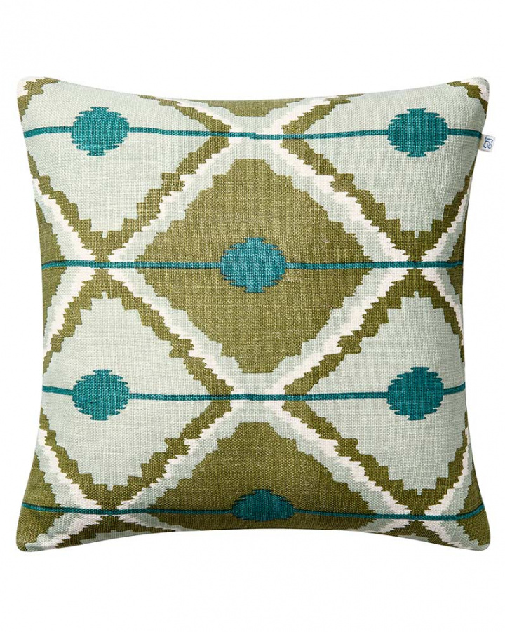 Pune - Aqua/Cactus Green/Heaven Blue in the group Cushions / Linen cushion covers at Chhatwal & Jonsson (ZCC550152-23)