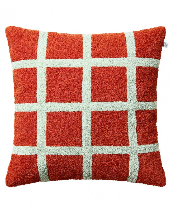 Check - Apricot Orange/Aqua in the group Cushions / Style / Boucl at Chhatwal & Jonsson (ZCC640161-23)