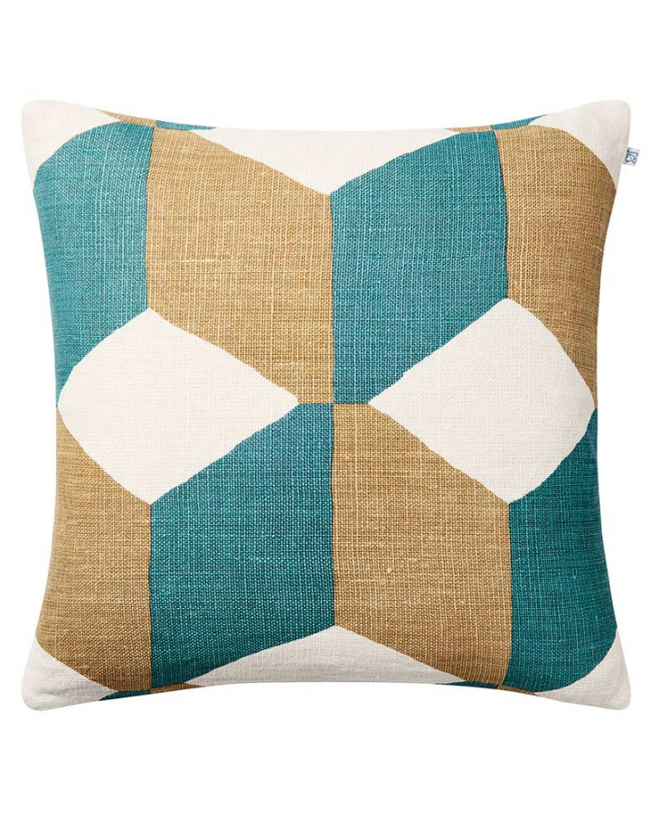 Hawa - Off White/Heaven Blue/Khaki in the group Cushions / Colour / Blue at Chhatwal & Jonsson (ZCC710111-23)