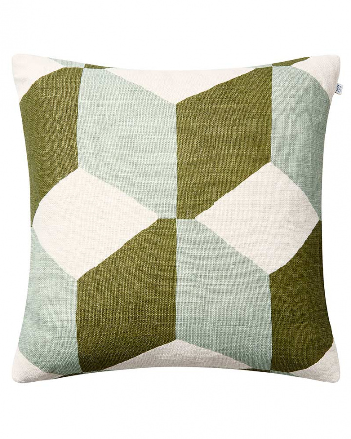 Hawa - Aqua/Cactus Green in the group Cushions / Colour / White at Chhatwal & Jonsson (ZCC710152-23)
