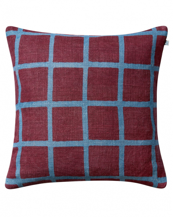 Mela - Ruby/Dusty Blue in the group Cushions / Style / Decorative Cushions at Chhatwal & Jonsson (ZCC800137-26B)