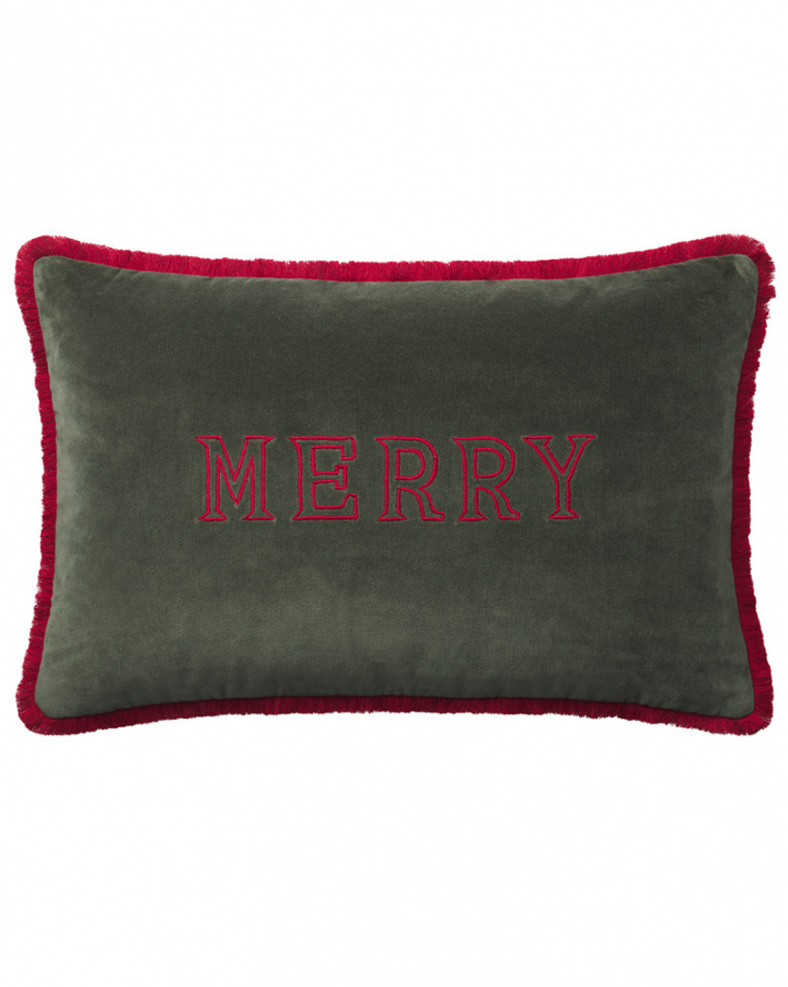 Merry - Forest Green in the group Cushions / Style / Christmas Cushions at Chhatwal & Jonsson (ZCC920273-20V)