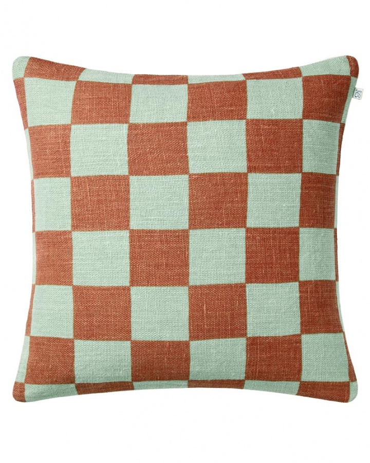 Buffalo Check - Aqua/Apricot Orange in the group Cushions / Style / Decorative Cushions at Chhatwal & Jonsson (ZCC930152-27)
