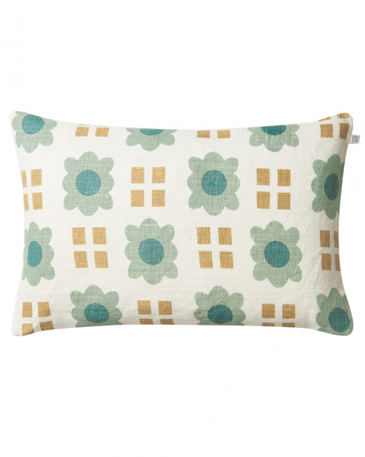 Lalit - Heaven Blue/Khaki/Aqua in the group Cushions / Style / Floral Cushions at Chhatwal & Jonsson (ZCC960250-25)