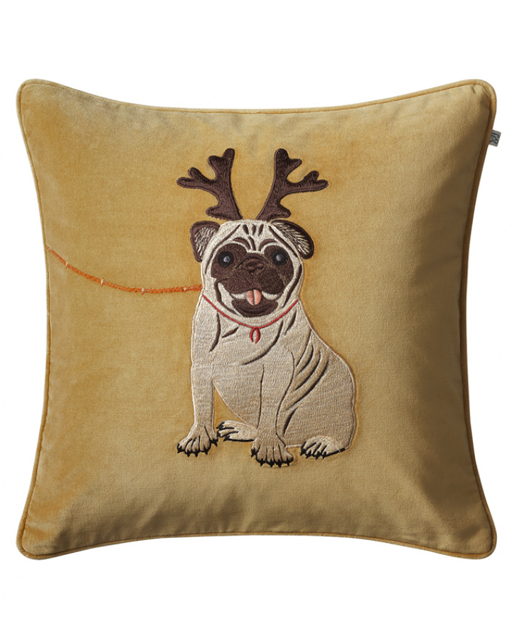 Holiday Dog - Masala Yellow in the group Cushions / Style / Christmas Cushions at Chhatwal & Jonsson (ZCC990133-16V)