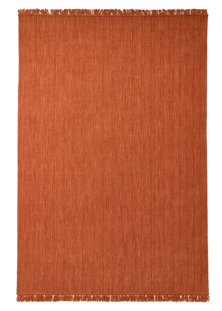 Nanda - Rust is a flatwoven wool rug | Chhatwal & Jonsson